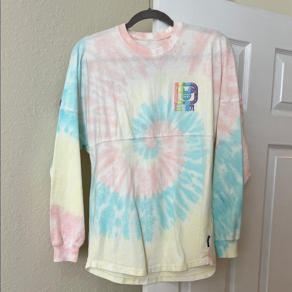 Disney Multicolor Tie-Dye Long Sleeve Tee